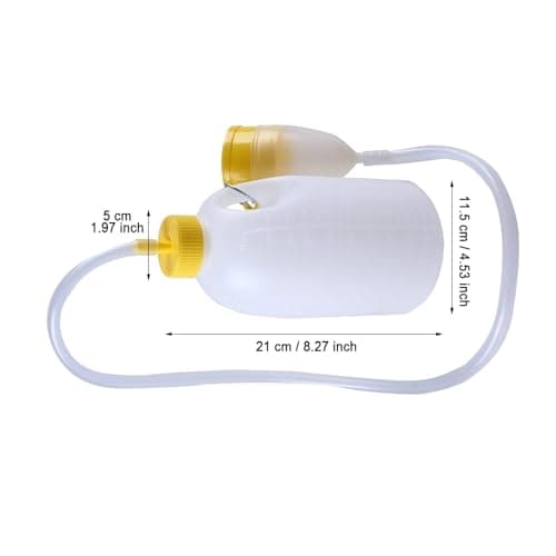 Hiking Chairs Folding Lightweight Mens Urinal Bottle Tight 1700ml Thicken Lightweight Deodorization Pee Container Men For Male For Travel Stainless Steel Camping Pot (Yellow, 21cm) — view 4