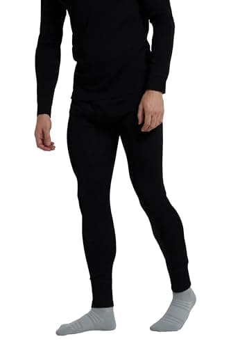 Mountain Warehouse Mens Merino Thermal Baselayer Pants Black XL