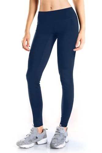 Yogipace Women's Fleece Lined Thermal Tights, Back Zip Pocket, 25"-36"