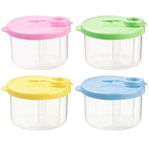 300ml Milk Powder Dispenser Pot, Portable Formula Dispenser, 4-Pack