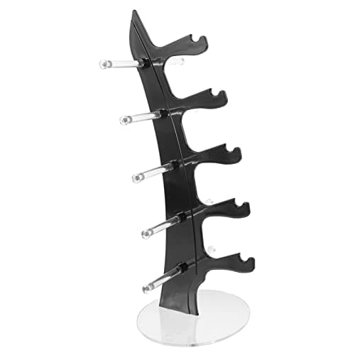 VALICLUD Acrylic Eyeglasses Stand Riser Black Display Rack for Shop