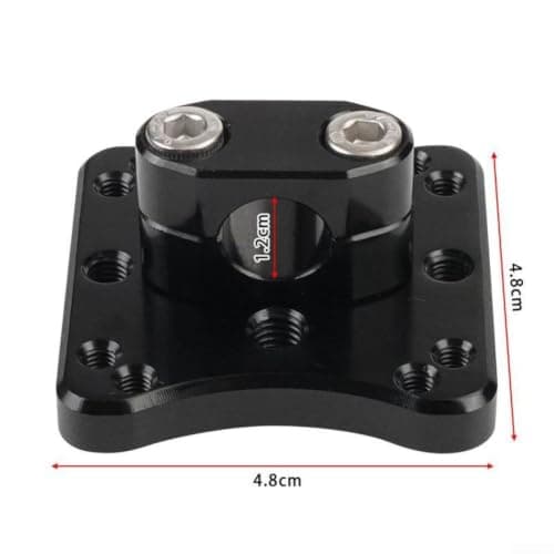 Compact Motorcycle GPS Mount Holder for 12mm Handlebars, Adjustable Viewing Angle Bracket, Plastic Stand Fit — view 3