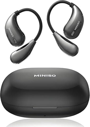 MINISO X33 AI Translation Earbuds Real Time,135 Language Translator Earbuds, Open Ear Wireless Bluetooth Translation Headphones with HiFi Sound, 60H Playtime, Suitable for Travel,Learning&Business