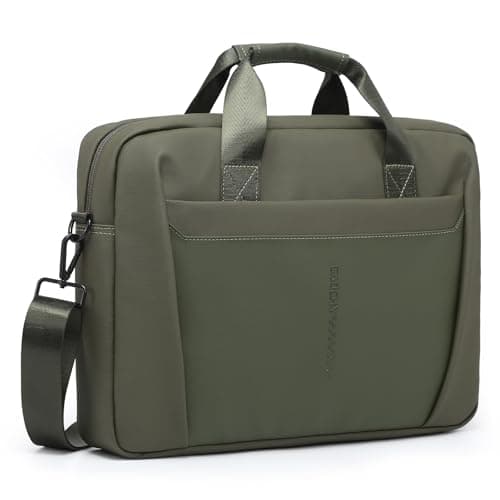 GAOCHY 15-16 Inch Laptop Shoulder Bag Business Briefcase Water Resistant Computer Messenger Bags Compatible with MacBook Pro 16, MacBook Air 15 M4 2025, 15.6 Inch Aspire, Vivobook, Inspiron, Green