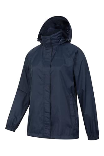 Mountain Warehouse Pakka Womens Waterproof Rain Jacket Navy 16 — view 4