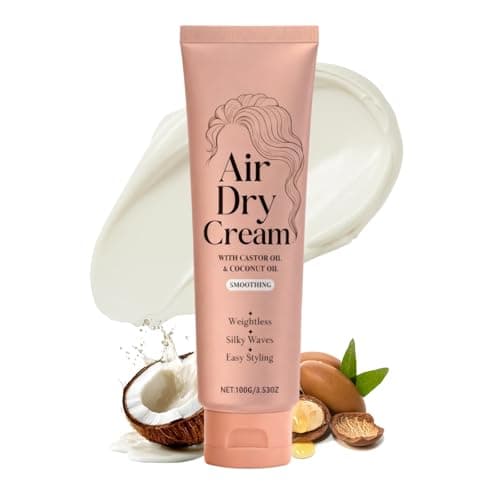 Smoothing Air Dry Cream for Hair,Smoothing Styling Cream for Frizzy Hair,Frizzy Hair Smoothing Moisturising Curl Defining Cream,Frizz Control HairConditioner for Long-Term Care,All HairTypes