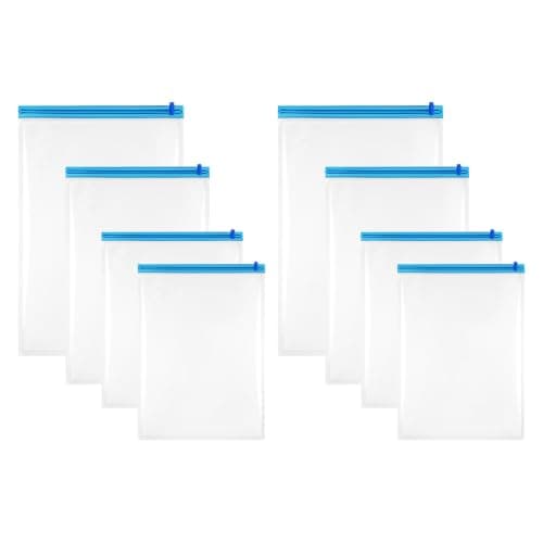 8pcs Travel Roll up Compression Bags for Packing, Reusable Space Saver