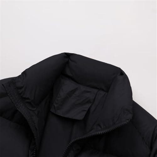 Anbiryeik Women Winter Puffer Jacket UK with Pockets Quilted Lightweight Padded Down Short Coat Warm Outwear Windproof Casual Ladies Parka Jackets for Autumn Winter Outdoor Hiking Travel Black M — view 2