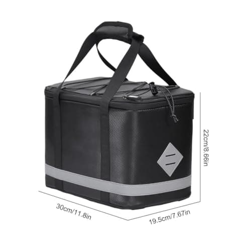 Cycling Rear Rack Bag - Portable Waterproof Cooler Pouch for Road, Mountain — view 2