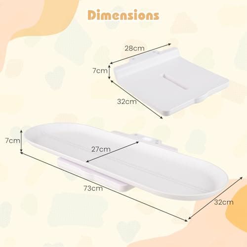 COSTWAY Baby Scale, Universal Digital Weighing Scale with Detachable Tray, Tare and Auto Lock Function, Height Measurement, for Infant, Toddler, Adult, Pets, Up to 150 kg (73 x 32cm) — view 5