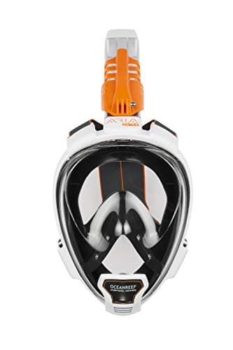 OCEAN REEF - Aria QR+ Maschera Snorkeling Integrale a Rilascio Rapido con Boccaglio - Visione Subacquea a 180 Gradi e Meccanismo Quick Release (M/L, White) — view 2