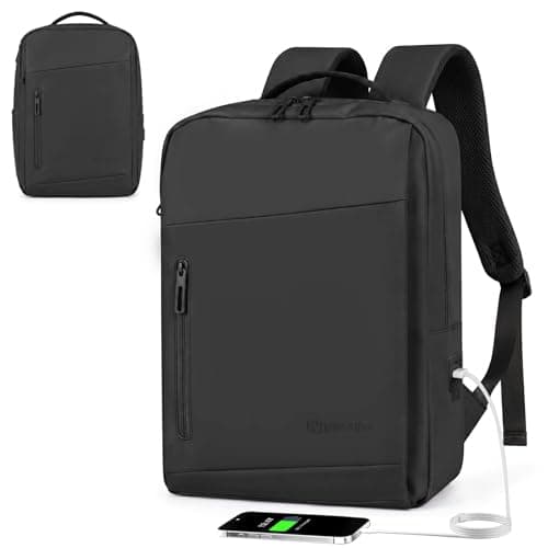 Tavoxda Travel Laptop Backpack, 40x30x20 Underseat Cabin Backpack, Black