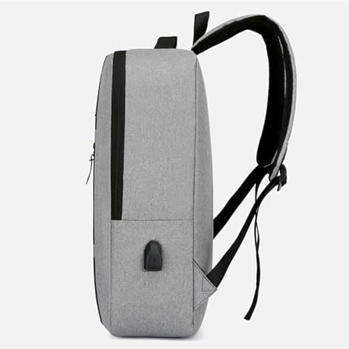Unisex Women Men USB Charging Backpack Business Laptop Rucksack for Work Travel Commute Waterproof Slim Bag with External Charger Port Ergonomic Practical Carry Option for Adult Office Daily Use — view 4