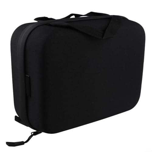 Yhenlovtt Electric Bike-Charger Storage Bag, Shockproof EVA Case for E-Bike Power Adapter and Scooter, 800D Polyester Portable Battery-Box with Handle, Black(25.5 * 19 * 10cm）)