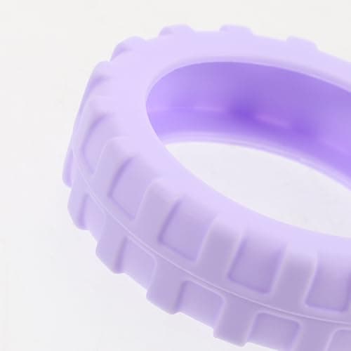 COHEALI 8pcs Silicone Luggage Wheel Covers Lavender 55x55x15mm Protector — view 3