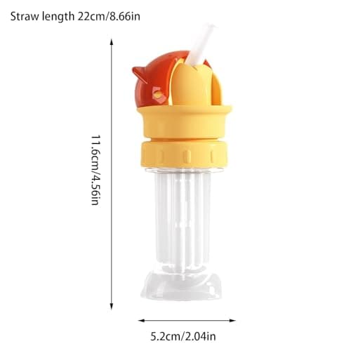 Water Bottle Top Adapter - Silicone Spout Replacement, Universal Mouthpiece Converter, Leakproof Secure Fit, Waterflow Control Function, Hydration Accessory Piece for Children Travel Drinking — view 2