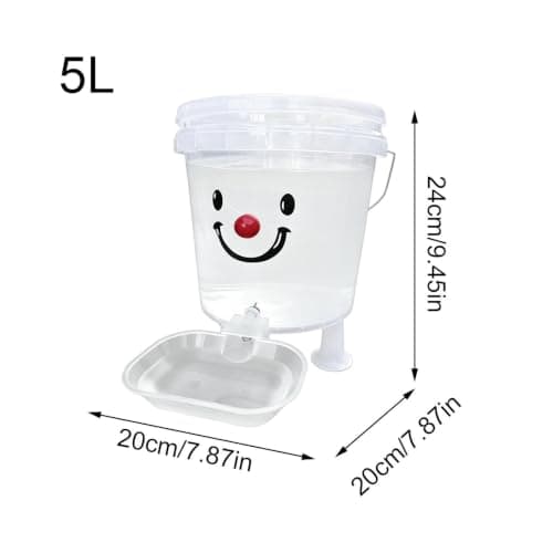 Automatic Dog Water Dispenser - No Power Required 3l 5l Large Capacity Water Tank | Anti-Tipping Leak-Proof Cat Pet Dispenser | Visual Design Waterer Bucket Suitable for Dogs and Cats Safe — view 2