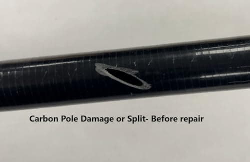 Carbon Fibre Repair Kit MK2-75g Epoxy Resin with Carbon Fibre - 50mm Tape for pole repairs — view 2