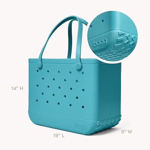 BOGG BAG - Original, Extra Large Tote Bag - 19in L x 9in W x 14in H - Lightweight, Washable, Durable - All Purpose EVA, Turquoise and Caicos, Original - Large — view 3