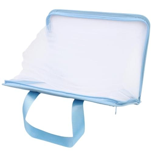 XUMIUZIY Accordion File Organizer Large Capacity Portable Expandable Canvas Document Folder for Home School Office Blue 13 Pockets — view 2
