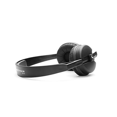 Sennheiser HD 25 LIGHT Lightweight On-Ear DJ & Monitoring Headphones | Robust Single Headband Design | 1.5M Dual-Sided Detachable Cable & 1/4" Jack Adaptor Included | Black (508664) — view 4