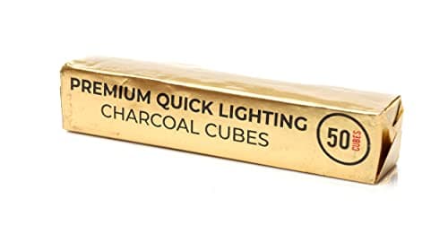 Q4U Quick light Charcoal Coal Premium Quick light Charcoal Coal 50 cubes 10 roll (25mm Cubes) — view 4