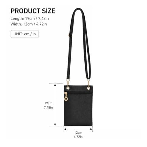 Kemay Phone Bags for Women Crossbody, Small PU Leather Cross Body Phone Bag — view 4