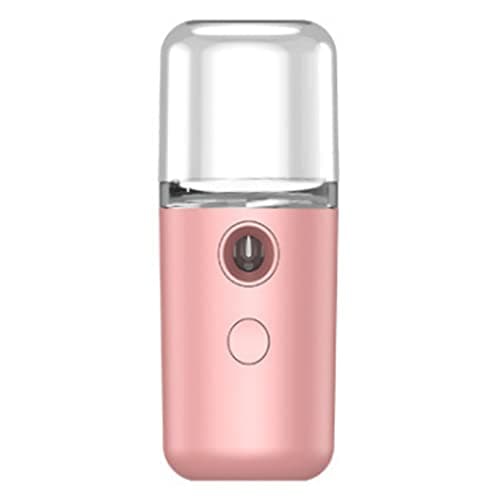 Odorkle Nano Facial Mist Sprayer, ABS USB Rechargeable Portable Face Humidifier, 150mAh Pocket Size Nano Hydration Device with 14 Minute Mist for Dry Skin Travel Office Spa (Pink) — view 5