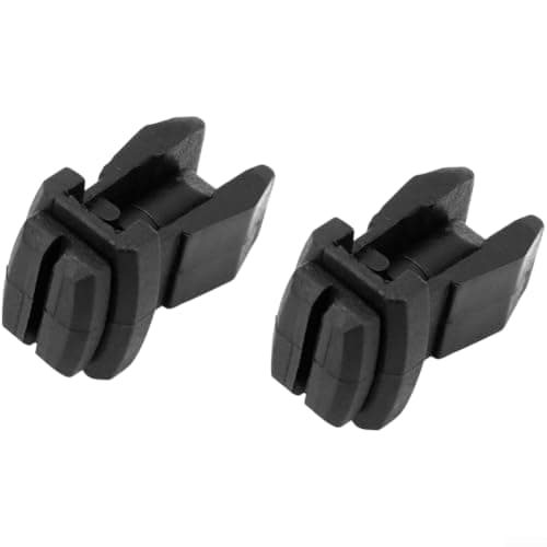 RV Fridge Vent Clips Black 2/4 Pack for Camper Trailer for caravan - Secure Refrigerator Vent Latch Lock Kit, Sturdy PP Plastic Closure for Travel & Winter Storage(A)