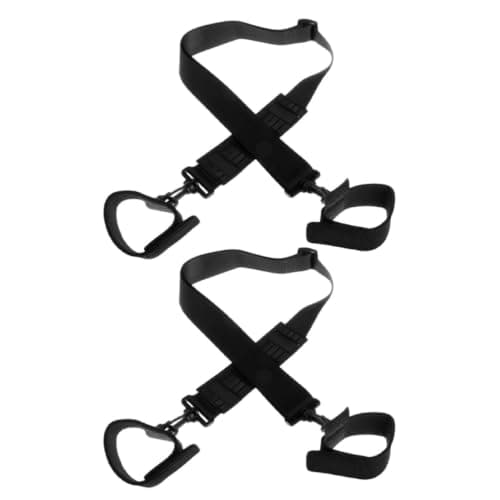 HOMOBABE 2pcs Portable Fishing Rod Sling Strap Adjustable Shoulders Belt for Fishing Rods Made with Sturdy Sbr Neoprene and Ok Cloth for Travel and On-the-go