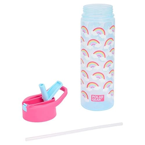Polar Gear Rainbow Sky Kids Water Bottle, 600ml, BPA Free, Flip Cap with Straw, for Ages 48+ Months — view 5