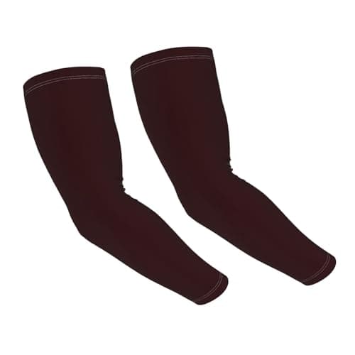 ZSUUGJ Maroon Uv Protection Cooling Arm Sleeves For Men & Women – Lightweight, Breathable Compression Arm Covers For Running, Cycling, Golf & Outdoor Activities