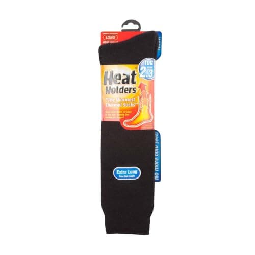 HEAT HOLDERS - Mens & Womens Knee High Thermal Socks | Extra Thick Warm Socks with Fluffy Insulated Inner for Winter | Ideal Socks for Outdoor Boots (4-8, Black) — view 3