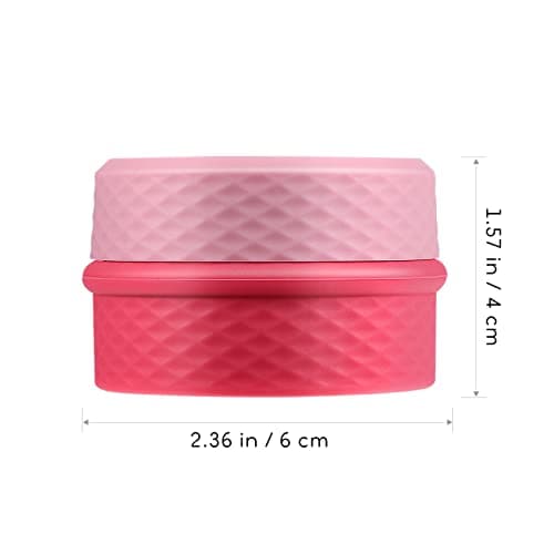 2 Pack Travel Containers for Toiletries, 3 Compartments Leak-proof Silicone Cream Jars Travel Size Organizer for Makeup Face Cream — view 6