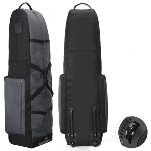 TurnWay Foldable Golf Travel Bag Flight with Wheels