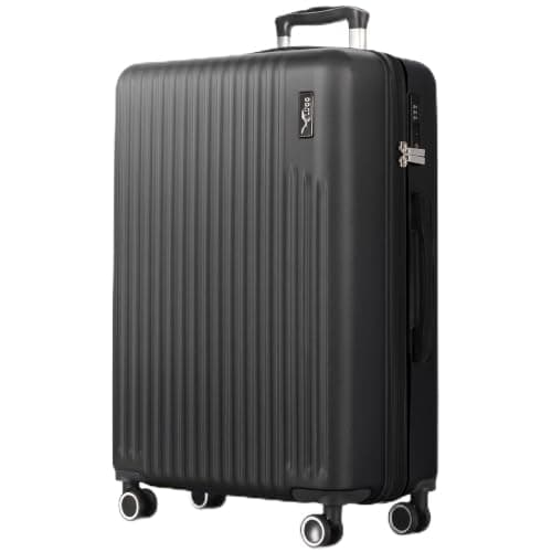 LUGG 32inch Vacay Suitcase ABS Luggage with TSA Indent Lock, Aluminium Trolley Handle, 360° Spinner Wheels, Water-Resistant & Durable Material - Airline Compatible (86 x 31 x 58cm)