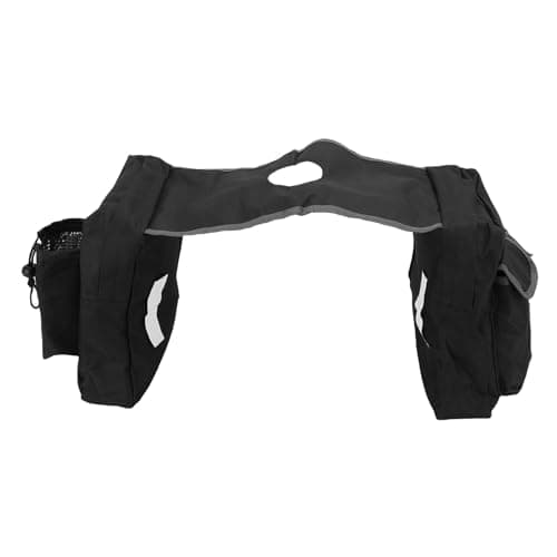 Drfeify ATV Bag Large Storage Adjustable Straps Weatherproof Motorcycle Saddle Bag for Road Trips — view 2