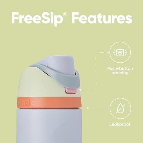 Owala FreeSip Insulated Stainless Steel Water Bottle, 710ml, Beach House — view 4