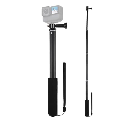 36"/92cm Extended Invisible Selfie Stick for GoPro Insta360 Action Cameras