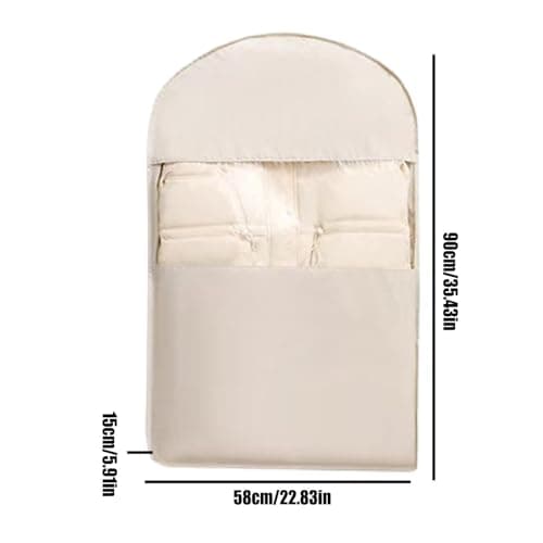 Space-saving garment bag with zipper, large capacity, — view 5