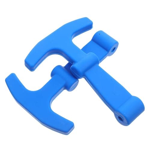 HAPINARY 2pcs Rubber T-handle Latch for Cooler and Camper Door, Universal Fit with Heavy Duty Construction, Easy Installation for Outdoor Adventures and Fishing Trips, Blue Colour