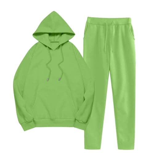 Tracksuit Womens Full Set Matching Two Piece Outfit Long Sleeve Hoodies and Jogging Bottoms Sweatpants Spring Autumn Sweatsuits Running Yoga Activewear Sets Lounge Wear Sets Gym Travel Outfits