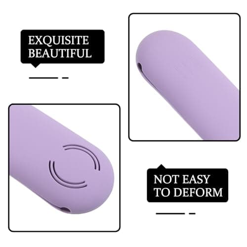 Magnetic Silicone Brush Case 9x3 Inch Lavender Travel Organizer — view 3