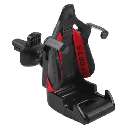 ABS Fabric Car Phone Mount Air Outlet Stable Grip(red) — view 2