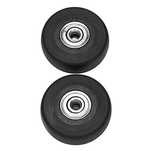 NINGWANG 2 Sets of Luggage Suitcase Replacement Wheels Axles Deluxe Repair Tool OD 50mm, Black — view 5