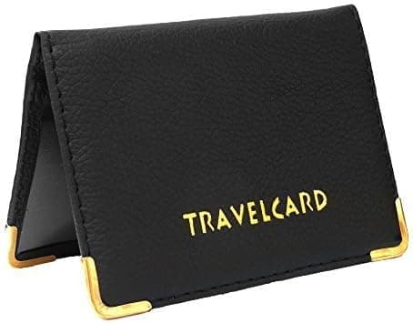 ORCHIDS Unisex Travel Bus Pass Holder – Slim ID, Credit Card & Ticket Wallet Cover Case (Black) — view 2