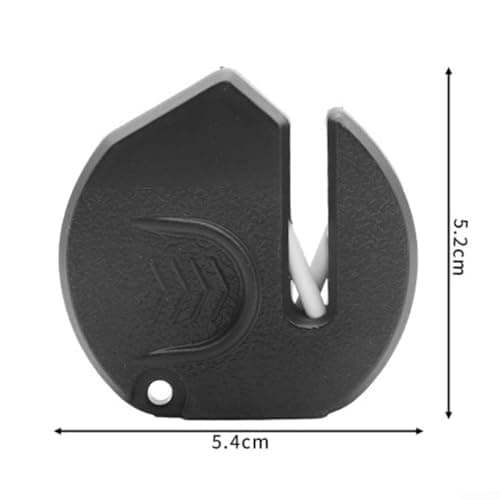 Sawhamale Sharpener for Kitchen Knives and Scissors, Portable Sharpening Stone Tool with ABS Housing, Fast Restoration for Home Camping Outdoor Use, Black, 5 Pack — view 5