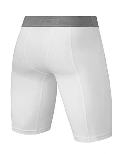 TCA Men's Pro Performance Compression Base Layer Thermal Under Shorts - Pro White, L Men — view 2