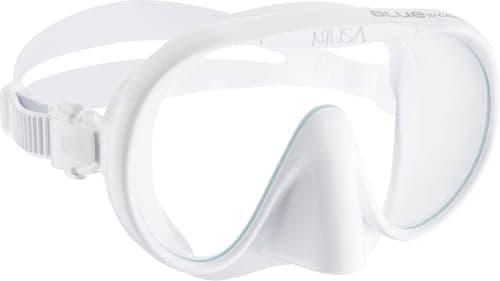 CRESSI since 1946 - Musa Frameless Diving Mask for Adults - Wide Vision Single Lens - Low Internal Volume - Pure Soft Silicone - White - One Size - Designed in Italy — view 2