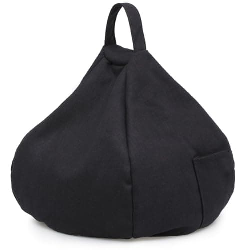 Beanbag Phone Pillow Holder with Side Pocket Soft Tablet Cushion Phone Stand for Lap Travel Knee Sofa and Bed